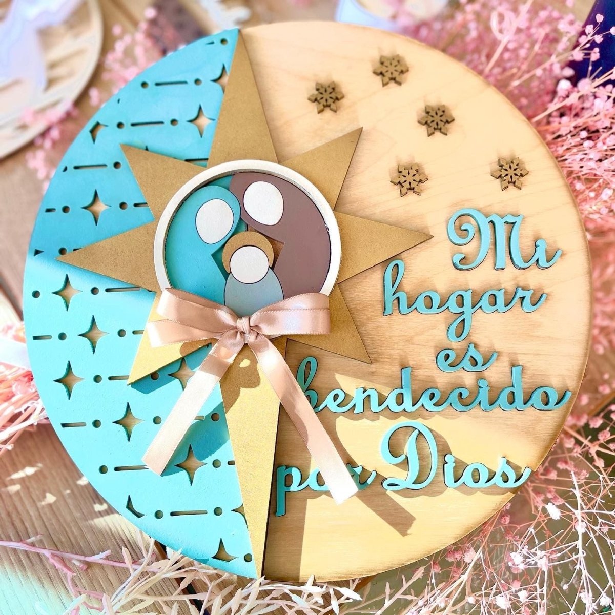 Colgante navideño North Star para puerta, estilo personalizado.