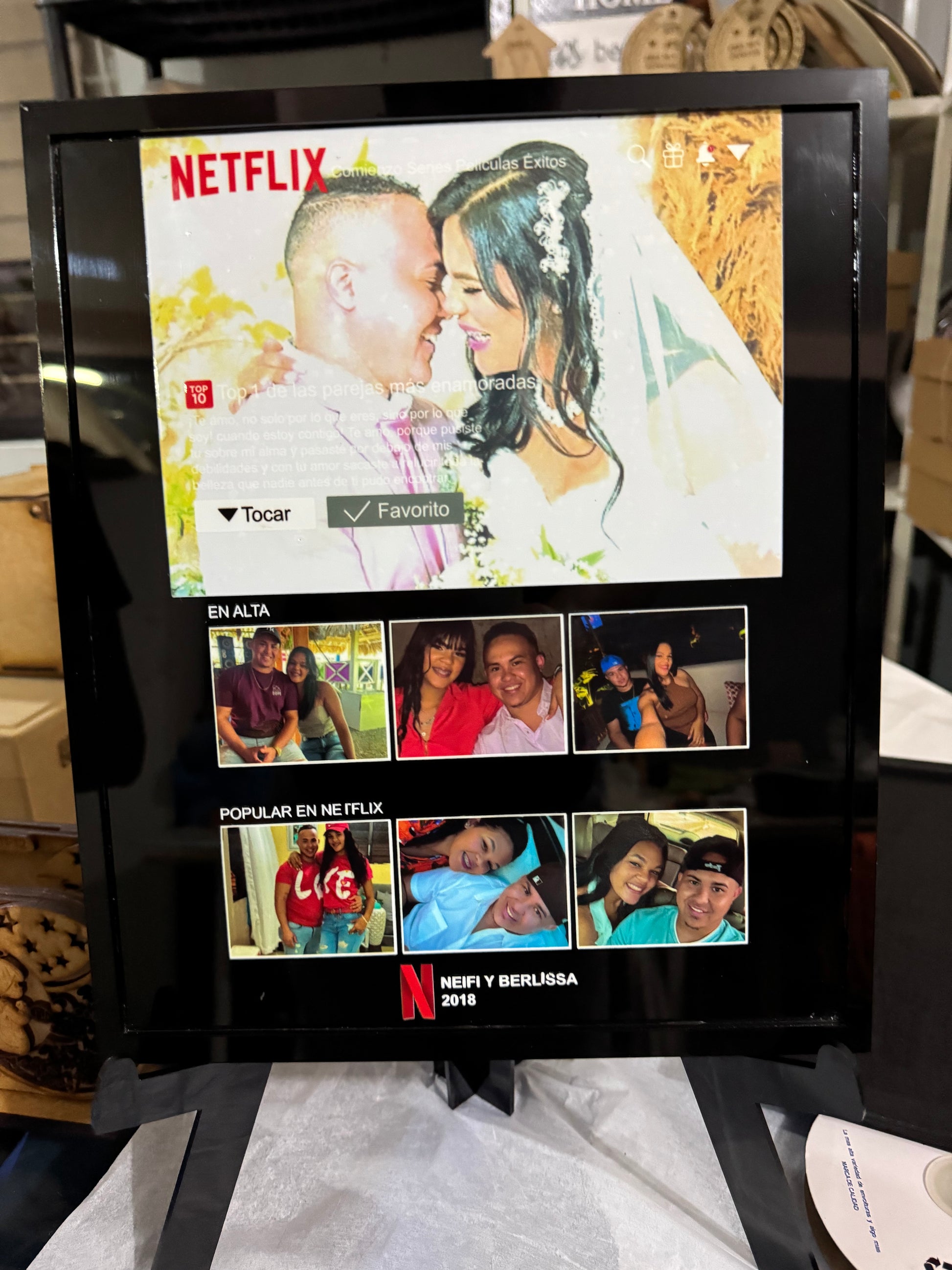 personalizacion regalo con diseno de netflix