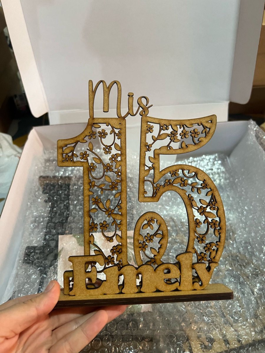 Pisa papel Cumpleaños en madera - Felt Craft RD