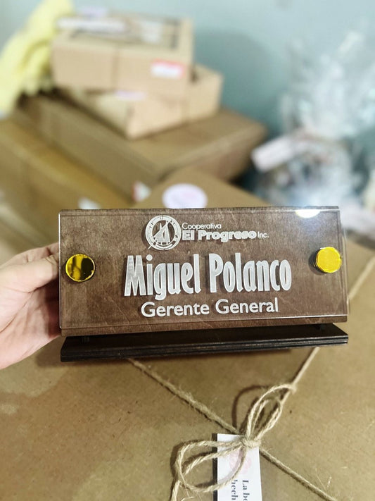 Pisa papel escritorio personalizado en madera - Felt Craft RD