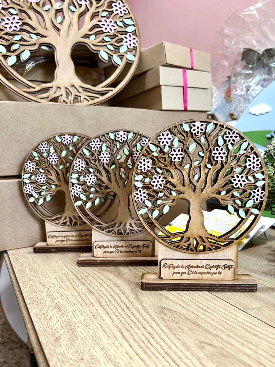 Regalo personalizado Árbol de la Vida grabado – Feltcraft RD