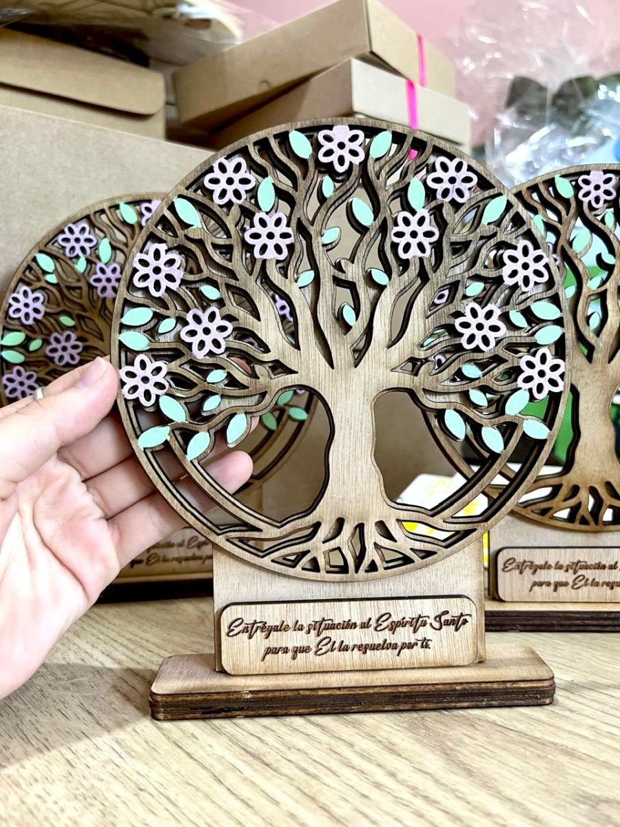 Pisa papeles Árbol de la Vida hecho a mano – Feltcraft RD