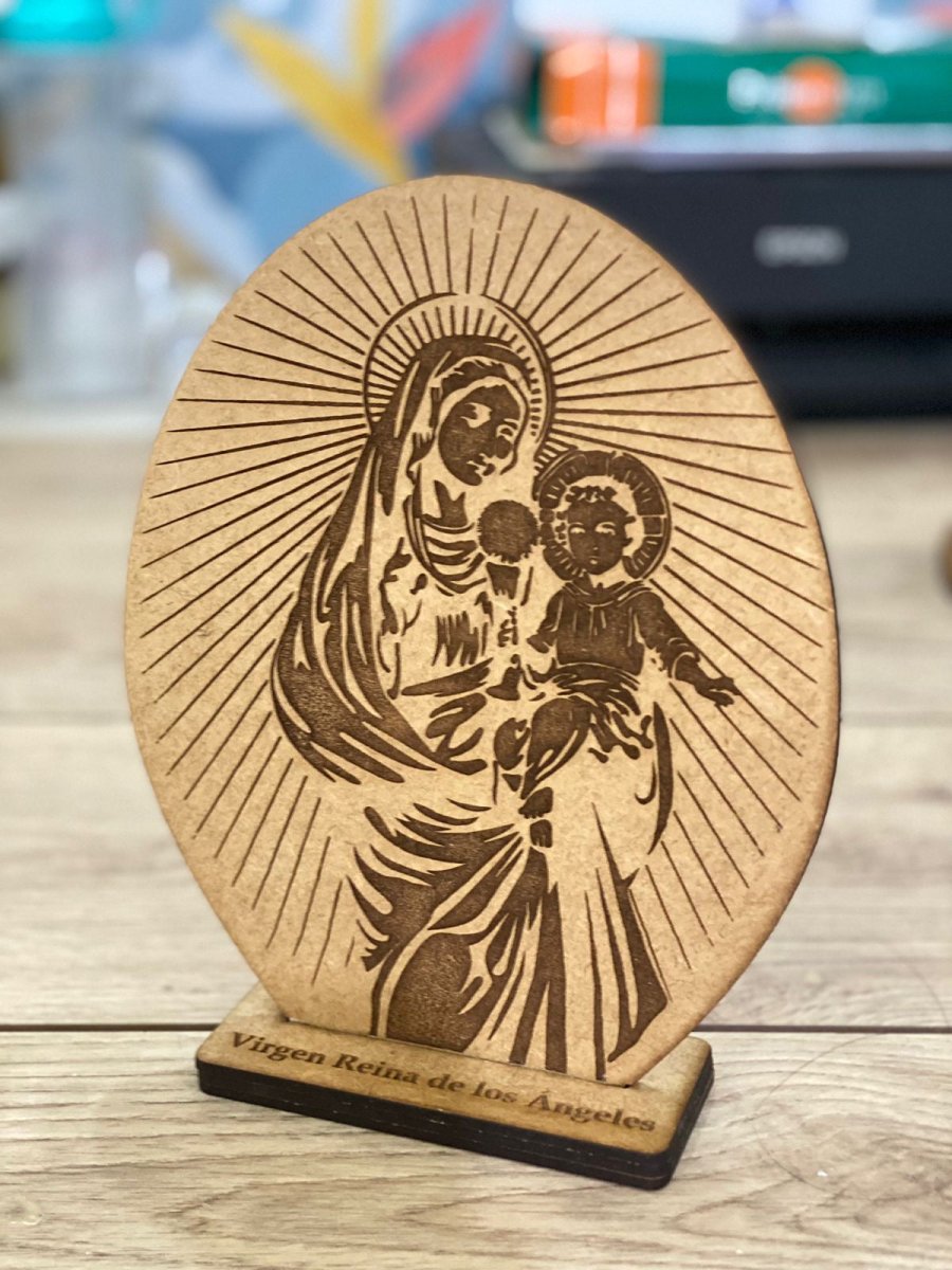 Pisapapel de la Virgen Maria personalizado de madera en Santo Domingo - Felt Craft RD