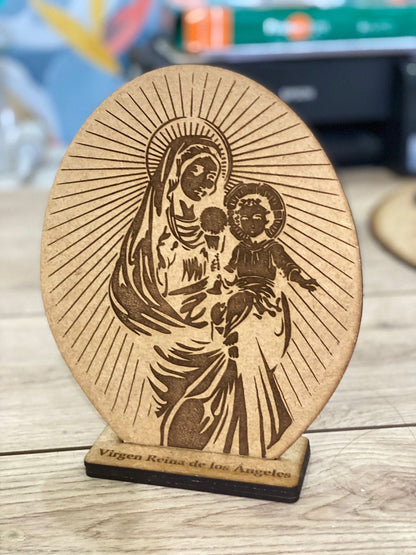 Pisapapel de la Virgen Maria personalizado de madera en Santo Domingo - Felt Craft RD