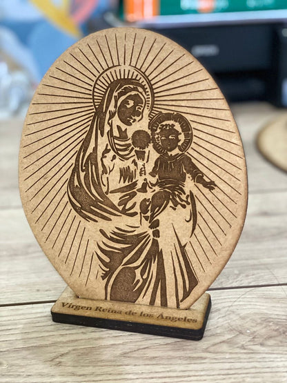 Pisapapel de la Virgen Maria personalizado de madera en Santo Domingo - Felt Craft RD