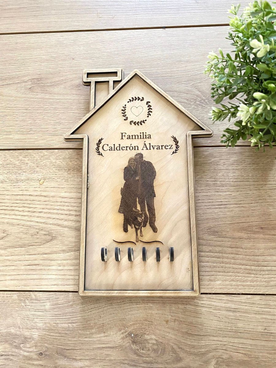 Porta Llavero con cancamo Familiar - Felt Craft RD