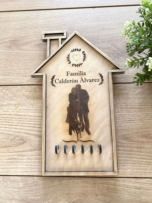 Porta Llavero con cancamo Familiar - Felt Craft RD