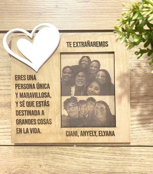 Porta retrato personalizado Relieve corazón - Felt Craft RD