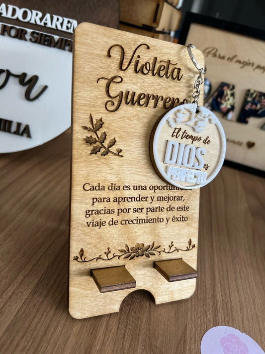 Portacelular personalizado en madera - Felt Craft RD