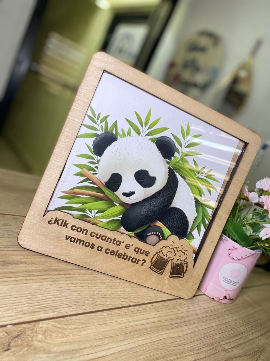 Portarretrato personalizado de madera artesanal