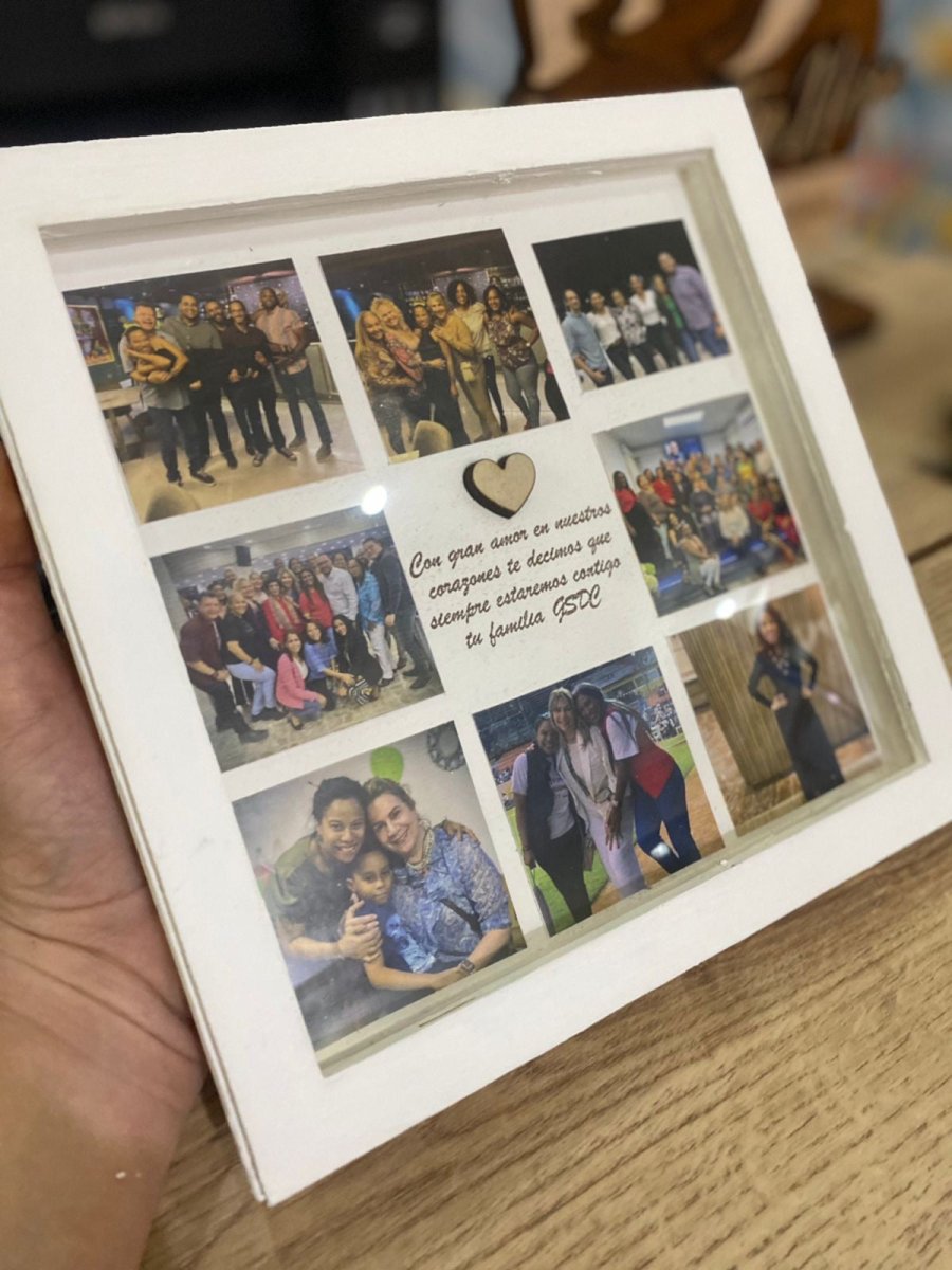 Marco de fotos personalizado para baby shower