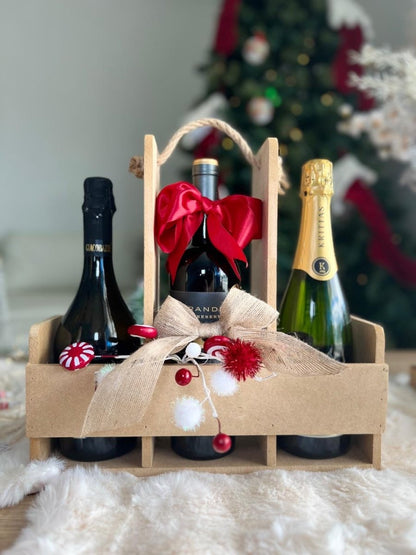 Vinera artesanal en madera personalizable con nombre y diseño