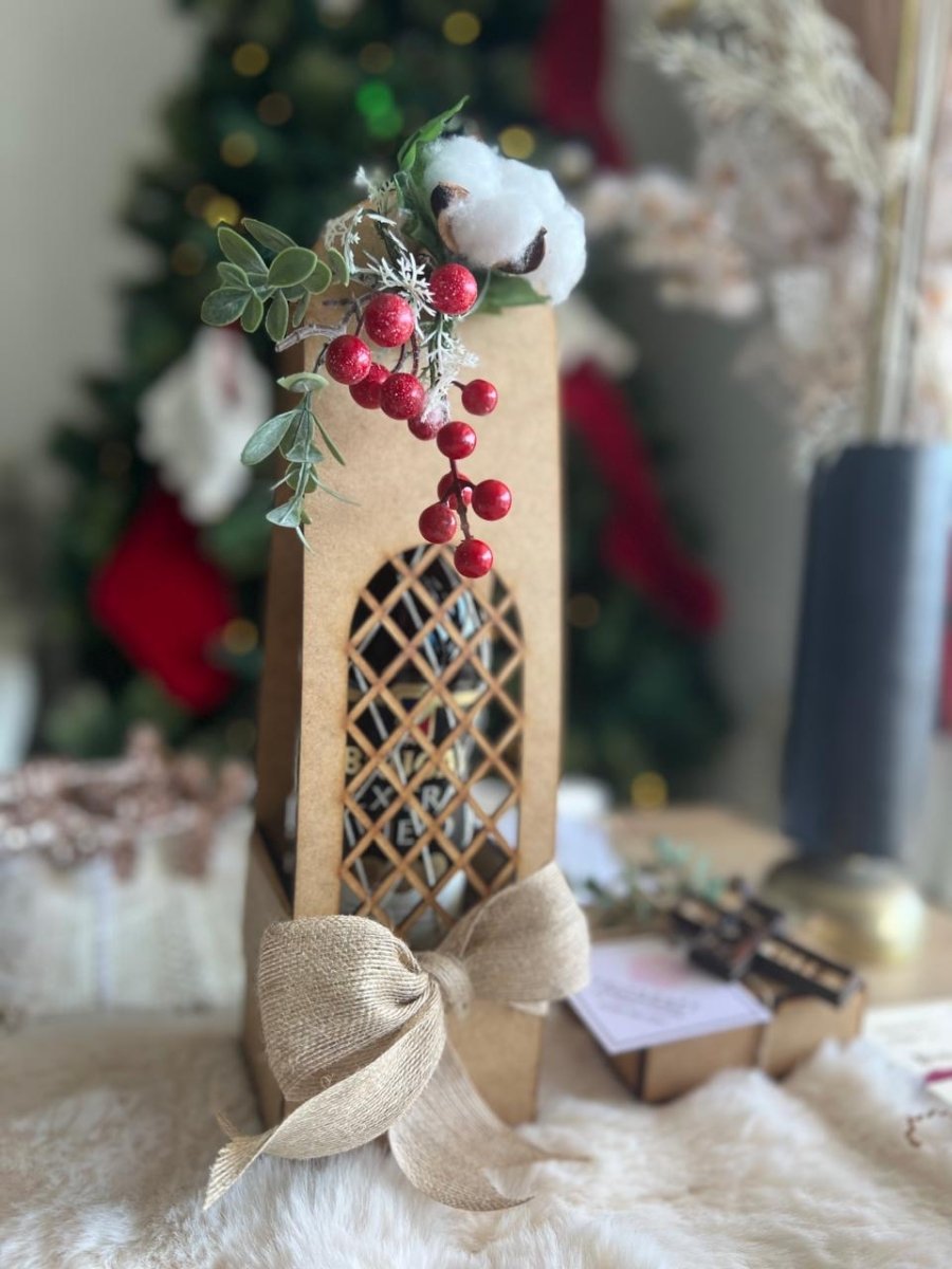 Vinera de madera para botella personalizada