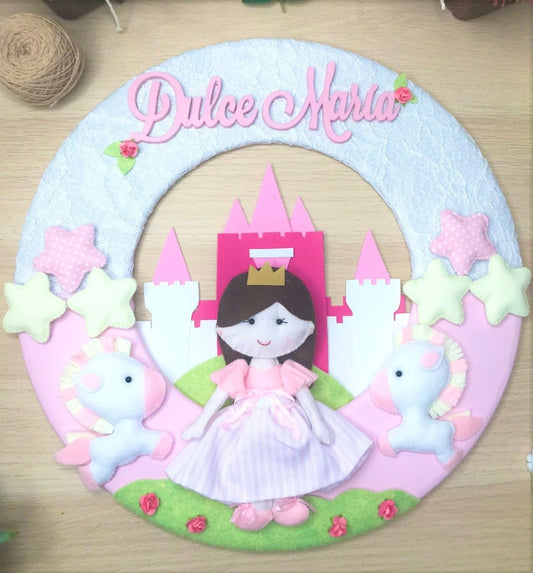 Princess in the Castle Baby Girl Hanging Mobile - Felt Craft RD