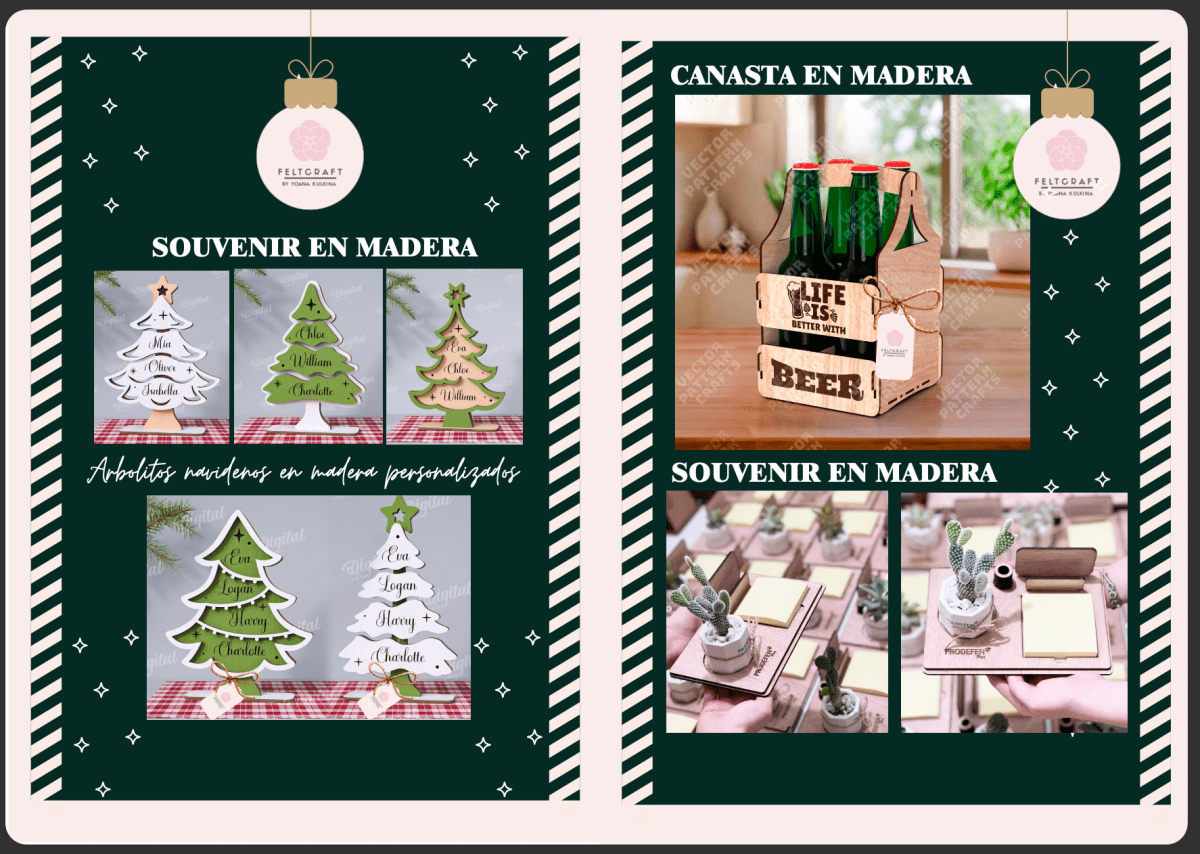 Promocionales en madera artículos personalizados - Felt Craft RD