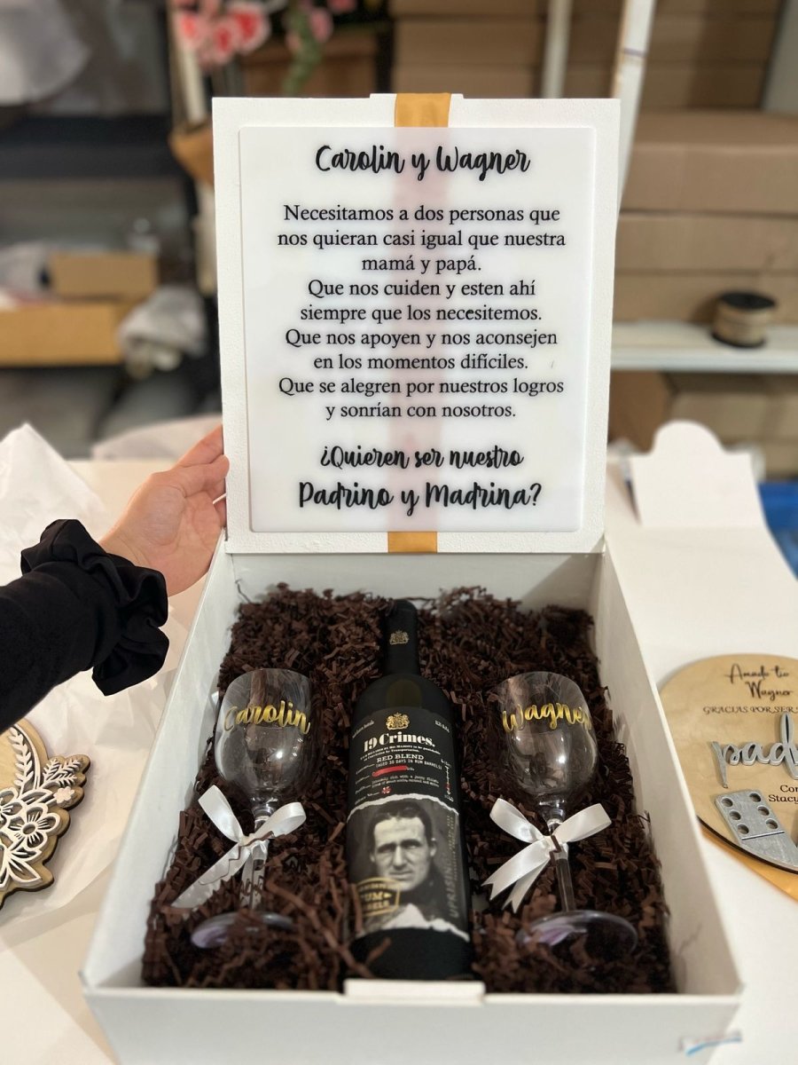 Propuesta padrino madrina bautismo - Felt Craft RD