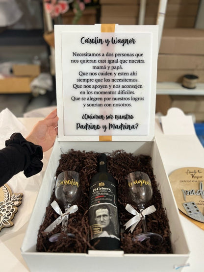 Propuesta padrino madrina bautismo - Felt Craft RD