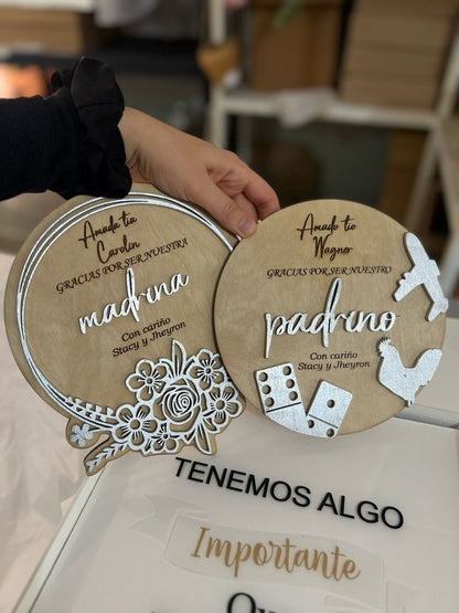 Propuesta padrino madrina bautismo - Felt Craft RD