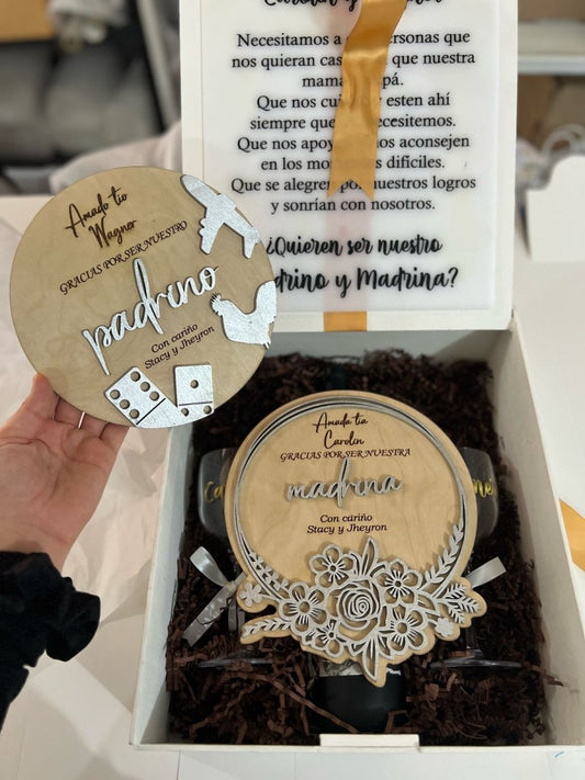 Propuesta padrino madrina bautismo - Felt Craft RD