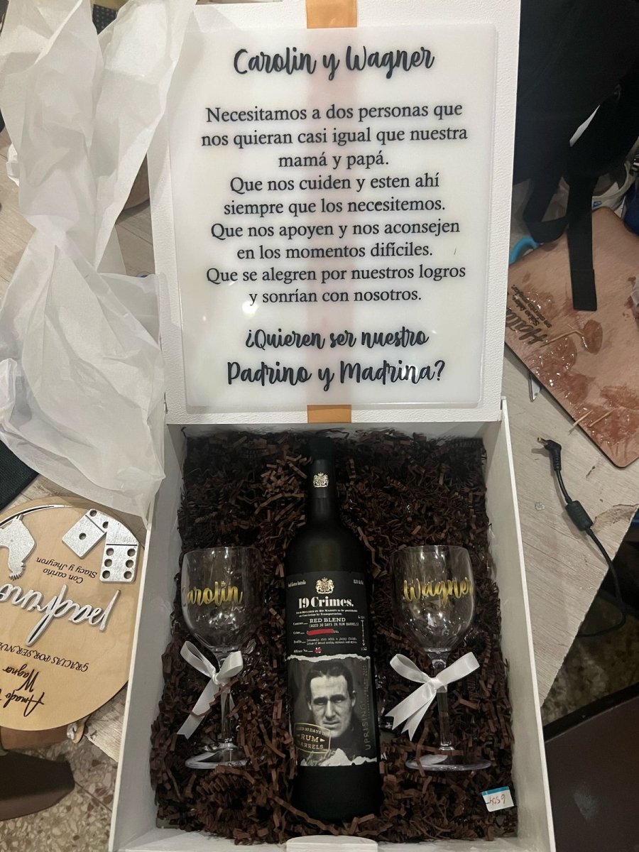 Propuesta padrino madrina bautismo - Felt Craft RD