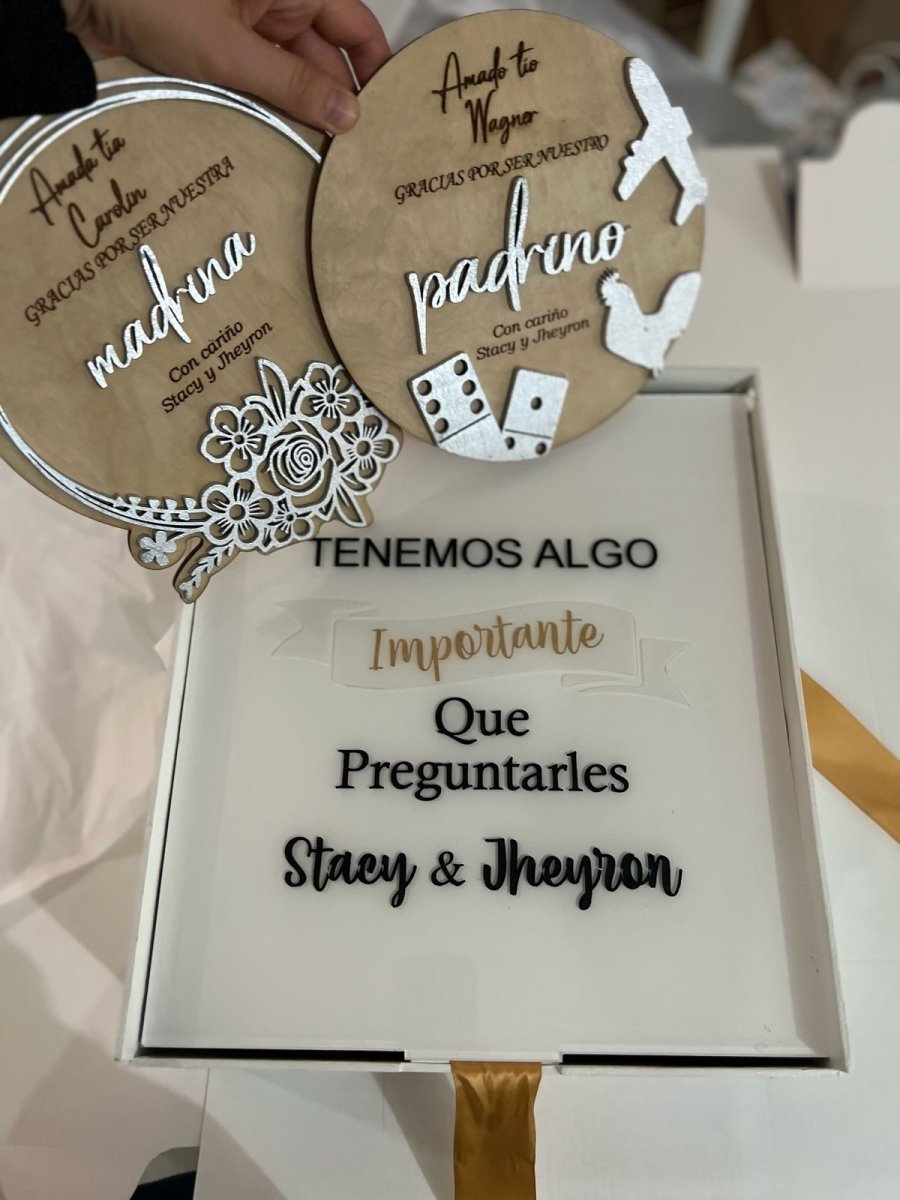 Propuesta padrino madrina bautismo - Felt Craft RD