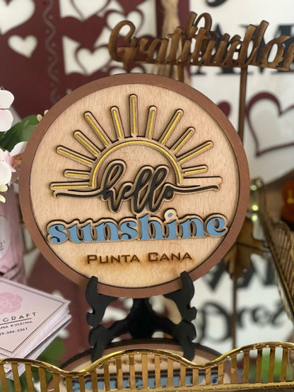 Punta Cana Gift Hanger Hello Sunshine - Felt Craft RD