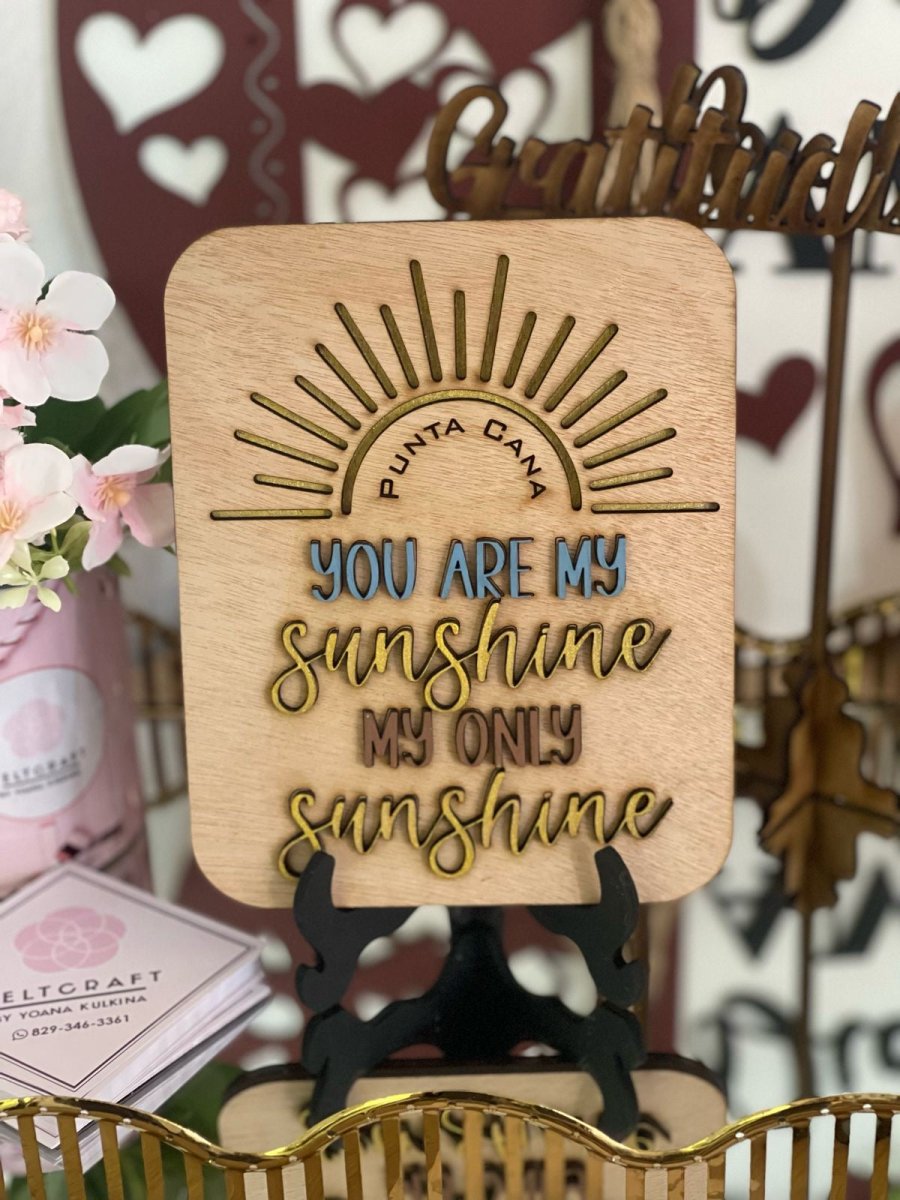 Punta Cana Gift Square Hanger You Are My Sunshine - Felt Craft RD