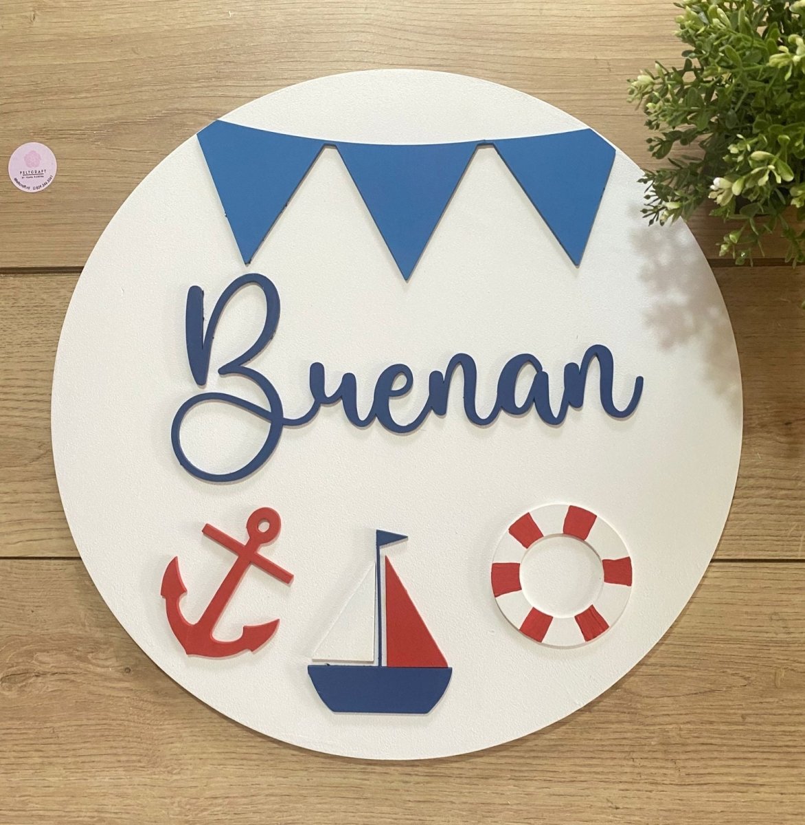 Pure Nautic Baby Boy Wall Hanging - Felt Craft RD