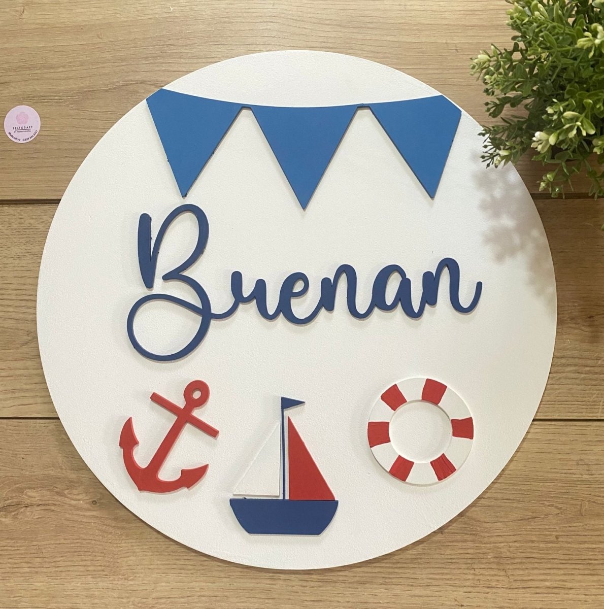 Pure Nautic Baby Boy Wall Hanging - Felt Craft RD