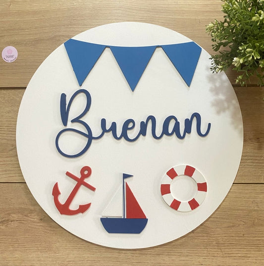 Pure Nautic Baby Boy Wall Hanging - Felt Craft RD