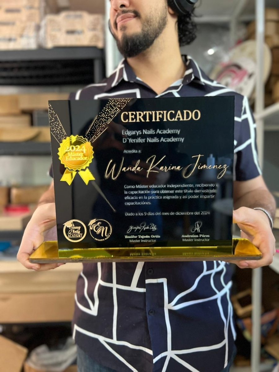 Reconocimiento Acrilico republica dominicana - Felt Craft RD