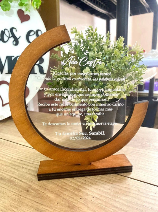 Reconocimiento acrílico y virola | ESCRIBENOS POR WHATSAPP AL +18293463361 - Felt Craft RD