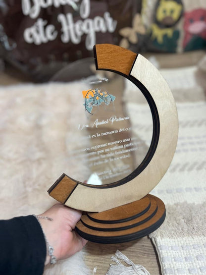 Reconocimiento en madera y acrilico personalizado santo domingo - Felt Craft RD