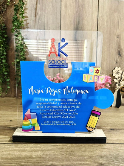 Reconocimiento placa acrilico - Felt Craft RD