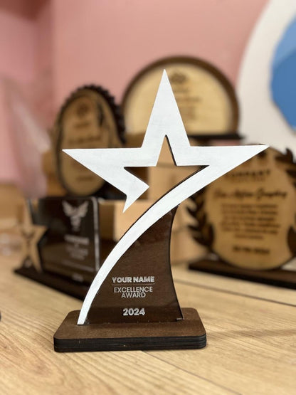 Reconocimientos personalizados en Madera y acrilico - Felt Craft RD