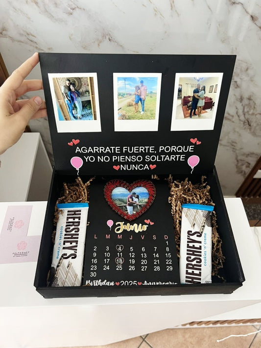 Regalo aniversario caja con mensaje - Felt Craft RD