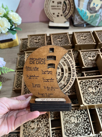 Regalo calendario madera personalizado - Felt Craft RD