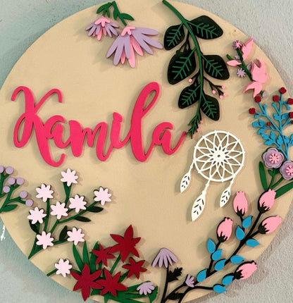 Regalo en madera colgante de bebe - Felt Craft RD