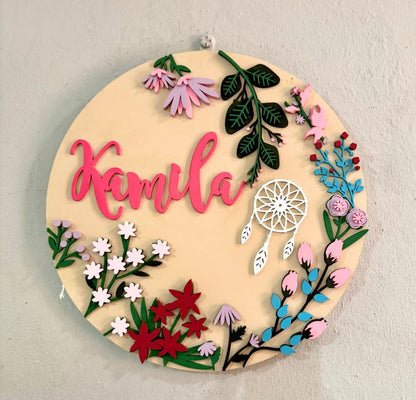 Regalo en madera colgante de bebe - Felt Craft RD