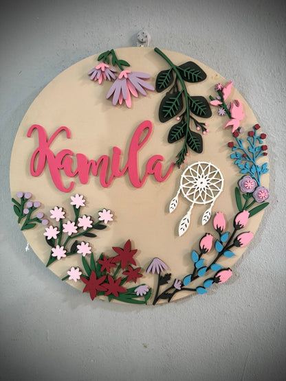 Regalo en madera colgante de bebe - Felt Craft RD