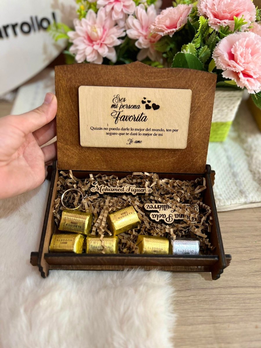 Regalo personalizado caja madera - Felt Craft RD