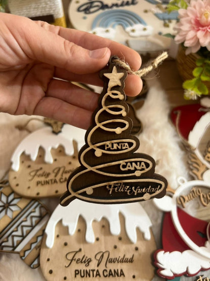 Regalo personalizado decoracion arbolito navidad - Felt Craft RD