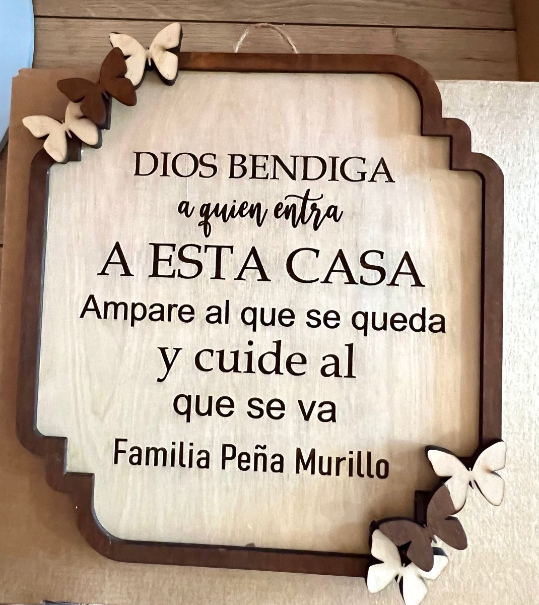 Regalo personalizado en madera - Felt Craft RD