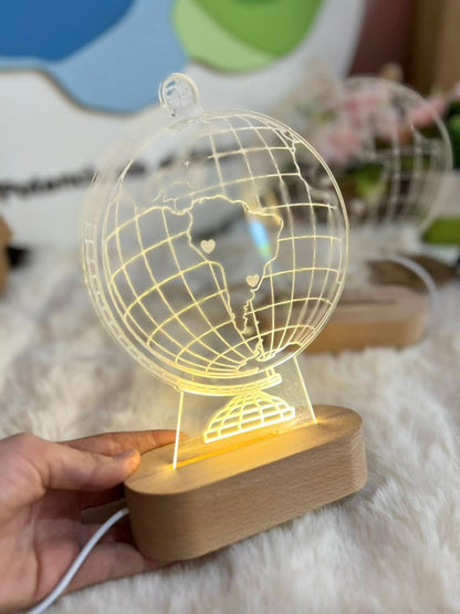 Regalo personalizado lampara led globo tierra - Felt Craft RD