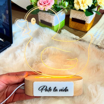 Regalo personalizado lampara led patito - Felt Craft RD