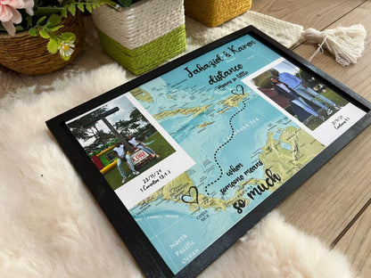 Regalo personalizado mapa de donde somos - Felt Craft RD