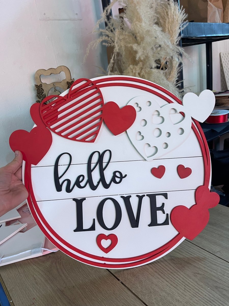 Regalo personalizado en madera para San Valentín.
