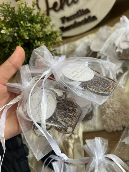 Regalo para invitados de bautismo personalizado