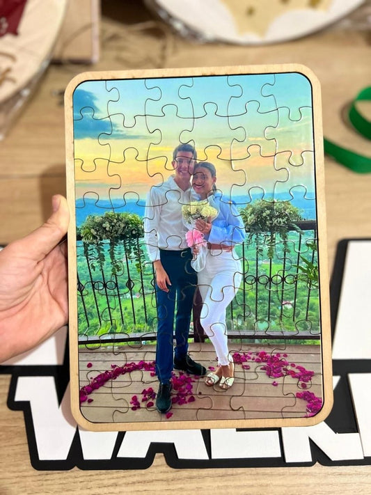 Rompecabezas personalizado en madera a color con impresión de alta calidad