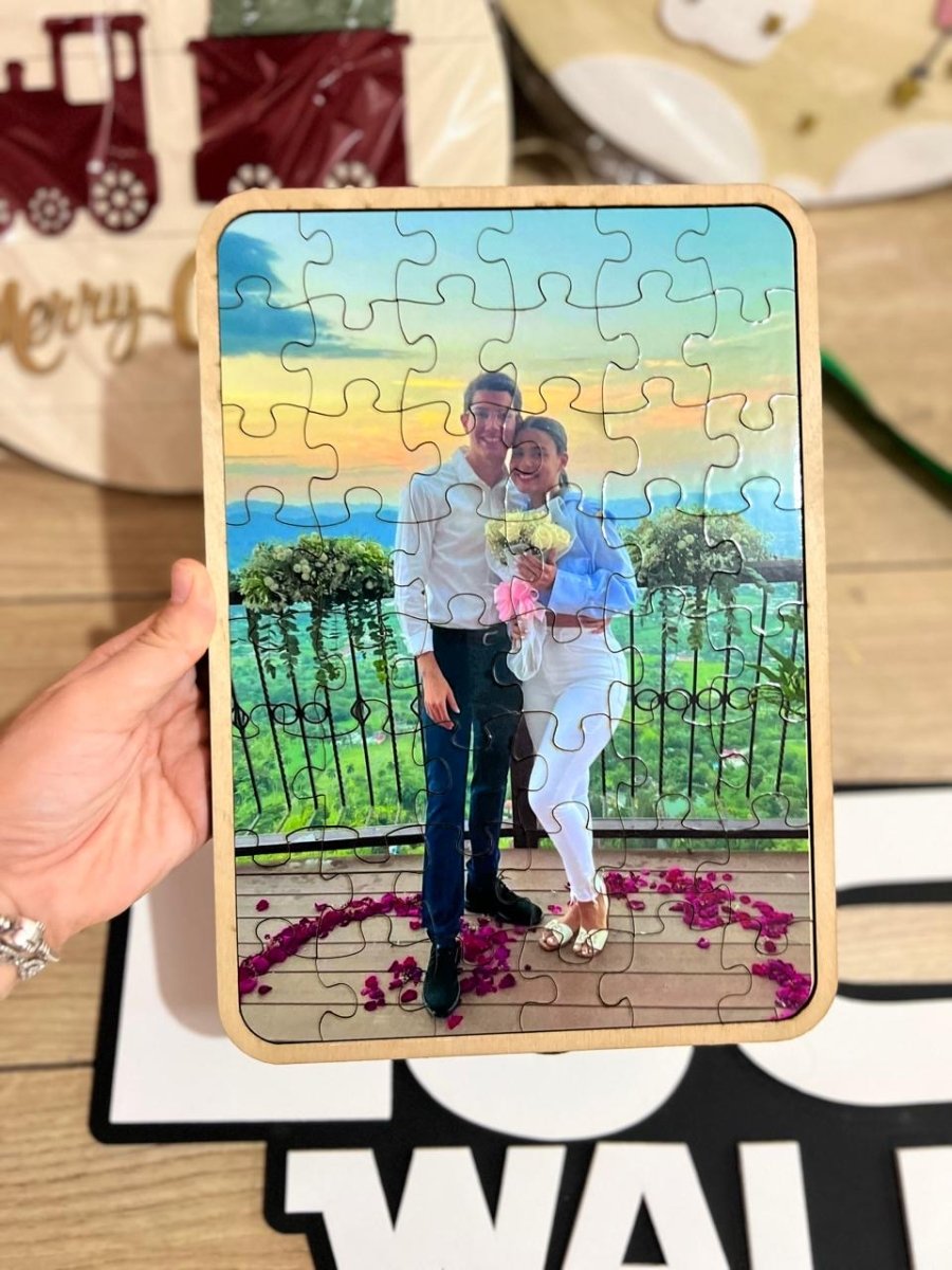Rompecabezas personalizado en madera para regalos únicos y decorativos